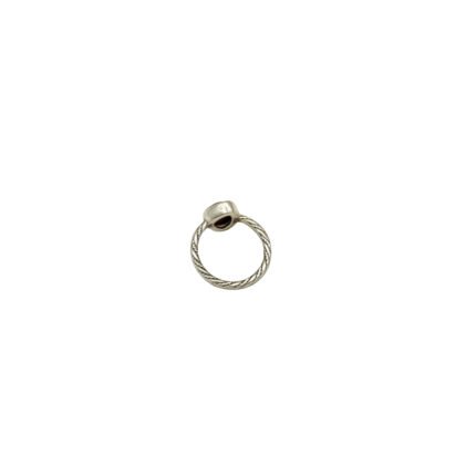 Inel din argint 925 cu coral natural asimetric