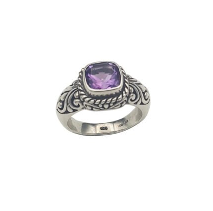 Inel Argint 925 și Ametist Natural Purple
