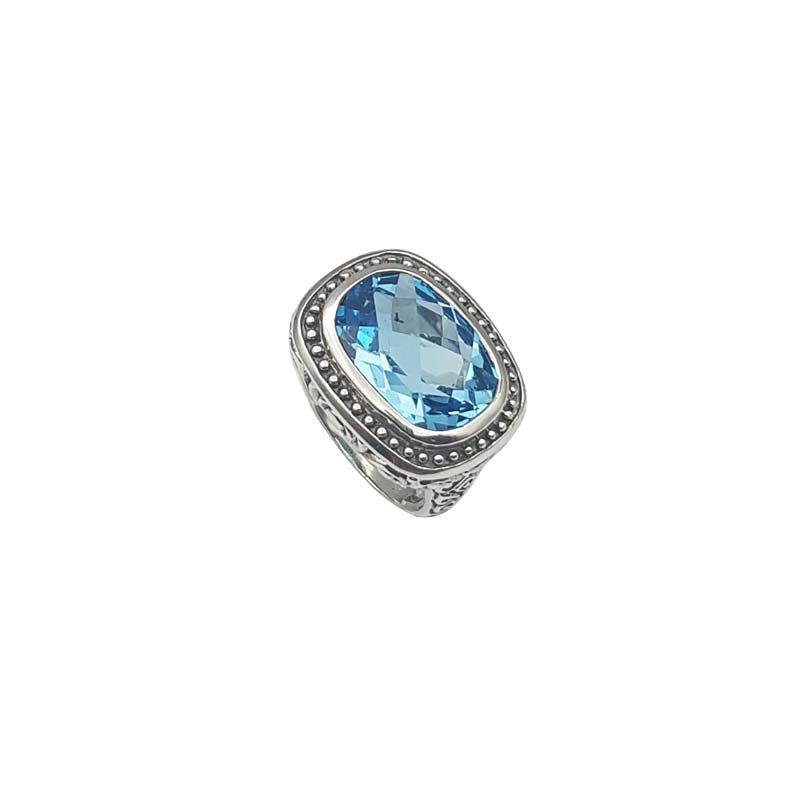 Inel Argint 925 și Topaz Natural Sky Blue